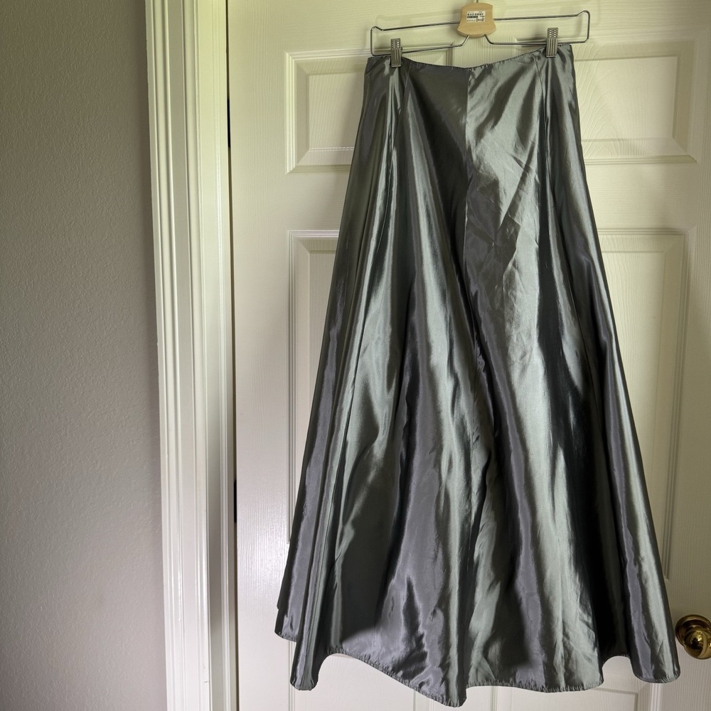 Jodi Kristopher Size 3/4 Vintage Metallic Grey Flare Skirt
